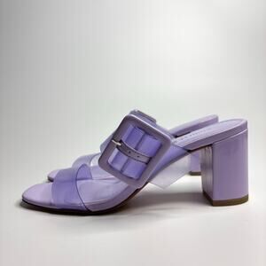 Chinese Laundry Yippee Jelly Strqp Heels in Lilac Vinyl